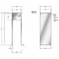 Preview: RENZ TETRO-Edelstahl V4A-Ausführung, Anlage ohne Installationskasten, Kasten 300x220x385, 1-teilig, mit 2 Fußplatten,13-0-19425