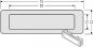 Preview: RENZ Kombitaster Lira in weiß, braun oder grau  97-9-85110 - schematische Darstellung