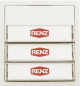 Preview: RENZ Tastenmodul mit 3x Klingeltastern, 97-9-85271