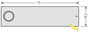 RENZ RSA2-kompakt Namensschild, Edelstahl, ohne Gravur, 97-9-85337