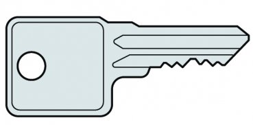 RENZ Schaukastenschlüssel, DOM Zylinderschlüssel 2C, 97-9-95050