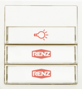 RENZ Tastenmodul mit 1x Licht- und 2x Klingeltaster, 97-9-85275