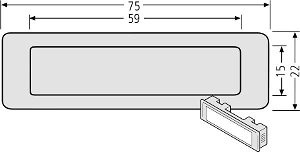 RENZ Kombitaster Lira in weiß, braun oder grau  97-9-85110 - schematische Darstellung