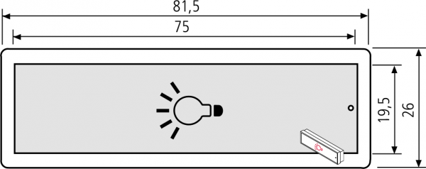 RENZ RSA2 Lichtschild mit Gehäuse, ALU oder Edelstahl, 97-9-85347, 7-9-85349