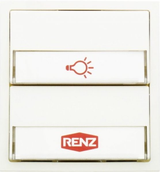 RENZ Tastenmodul mit 1x Licht- und 1x Klingeltaster, 97-9-85274