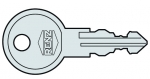 RENZ Briefkastenschlüssel, Zylinderschlüssel RE, 97-9-95137